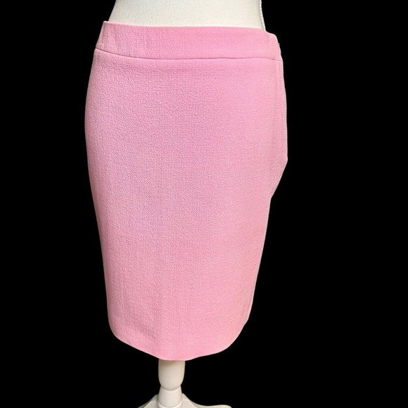NWOT Moschino Couture Bubble Gum Pink 100% Virgin Wool Crepe Textured Skirt Sz 6 - Picture 12 of 13